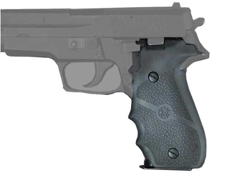 Hogue 26000 Rubber Grip with Finger Grooves Sig P226 Black
