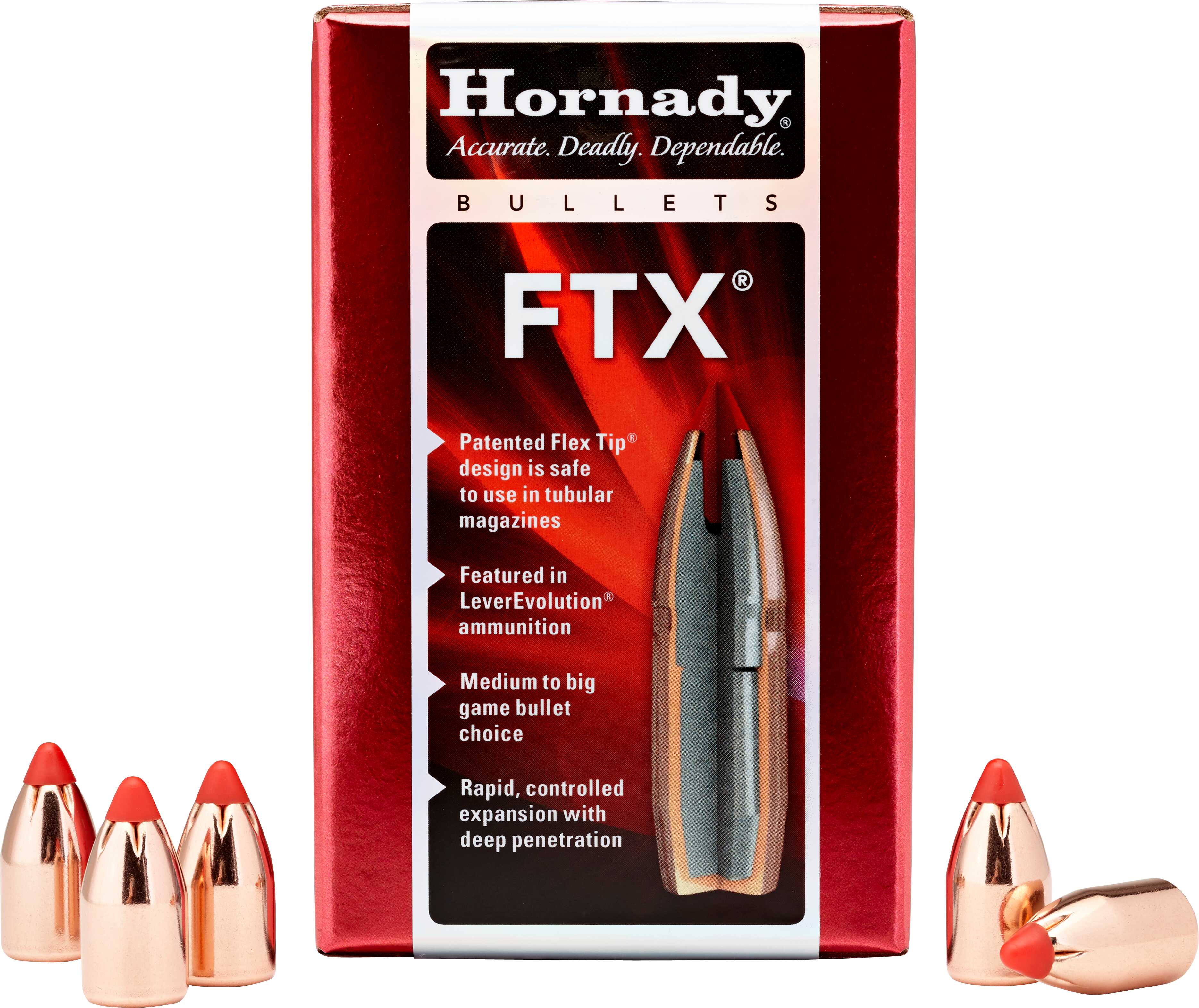 Hornady 30 Caliber 160 Grain .308" FTX (308 MX) 100 Bullets