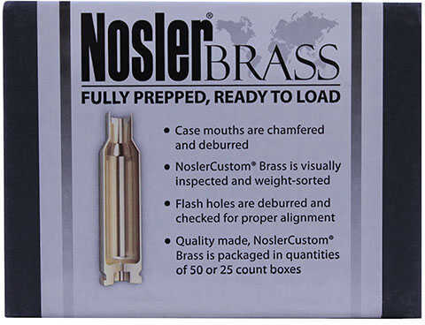 Nosler Unprimed Brass Rifle Cartridge Cases 50/ct .264 Win Mag