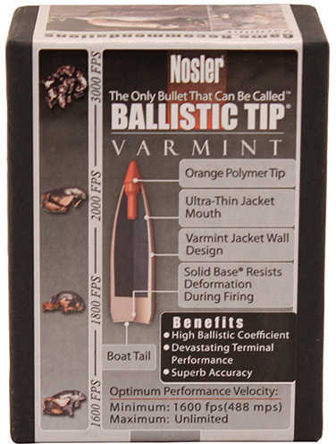 Nosler 22 Caliber 40 Grains Ballistic Tip Varmint 100/Box Bullets