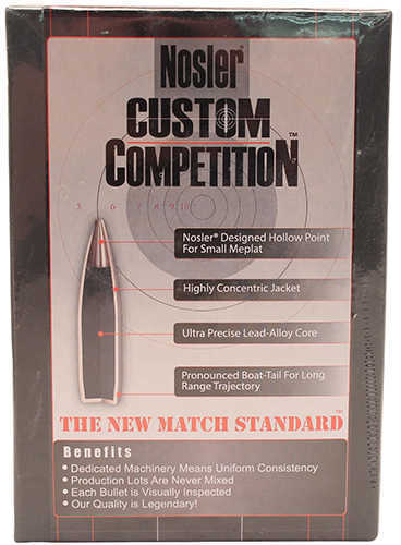 Nosler 22 Caliber Bullet 80 Grains CUST Competition HPBT 250/