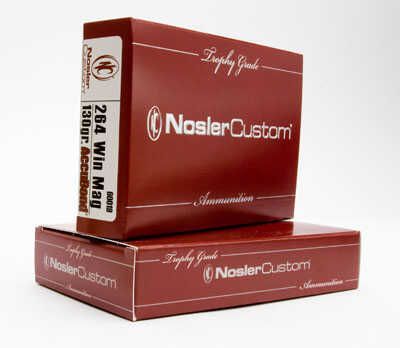 Nosler Ammunition 264 Winchester Magnum 130 Grain AccuBond 20 Rounds