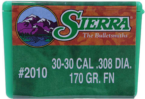 Sierra 30 Caliber 170 Grains FN 30-30 Win .308" 100/Box Bullets