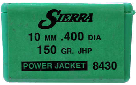 Sierra 10MM 165 Grains JHP .400" 100/Box Bullets