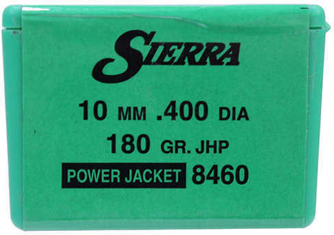 Sierra 10MM 180 Grains JHP .400" 100/Box Bullets