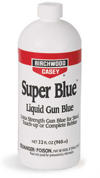 Birchwood Casey Super Blue Liquid Gun Quart Bottle A Double-Strength Bluing Solution Designed For highly Pol