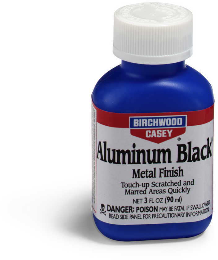 Birchwood Casey Aluminum Black Touch-Up 3 Oz Plastic Bottle ResTores Scratched & Marred areas quickly - Easy To Apply Wi