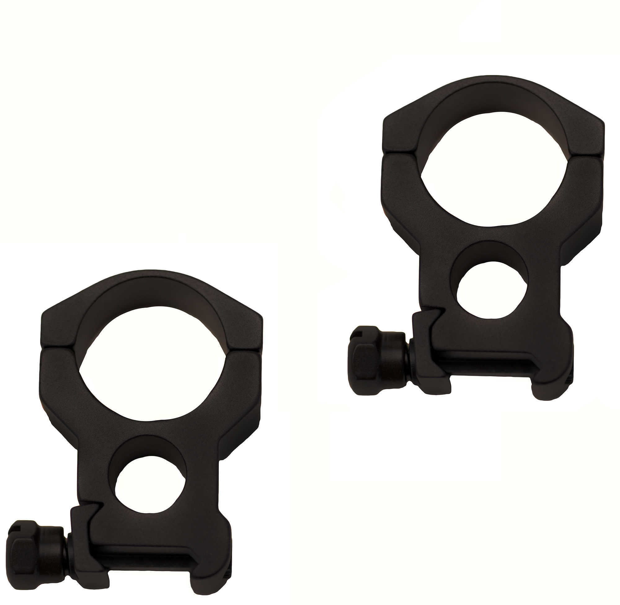 Burris Xtreme Tactical 30mm Ring - Pair Extra High (1") Wide 6-Screw With Lightweight Yet Thick Cross Section Alum
