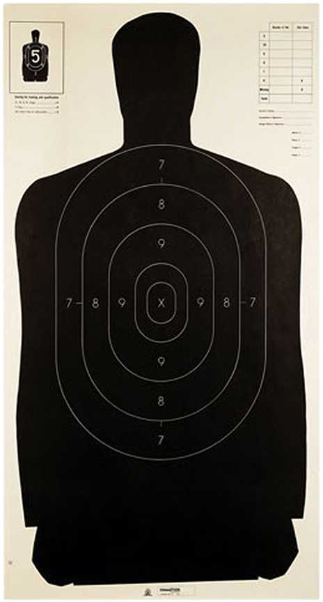 Champion Traps And Targets NRA Paper Police Silhouette B27 - 100/Pk 24"X25"