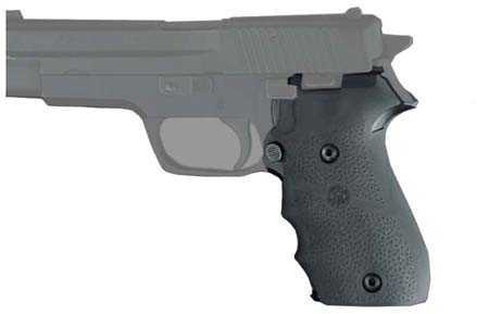 Hogue Rubber Wraparound Grip With Finger Grooves Sig Sauer P220 American .45 (Fits New DAKs) Durable Synthetic