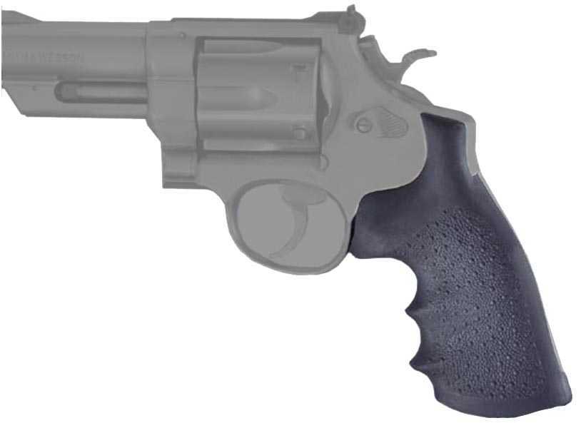 Hogue Rubber Grip Smith & Wesson N Frame Square Butt Durable Synthetic With Cobblestone Texture - Lightweight