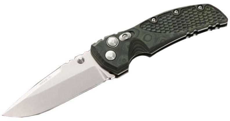 Hogue EX01 3.5in Folder Drop Pt Tumble Finish G10 Green