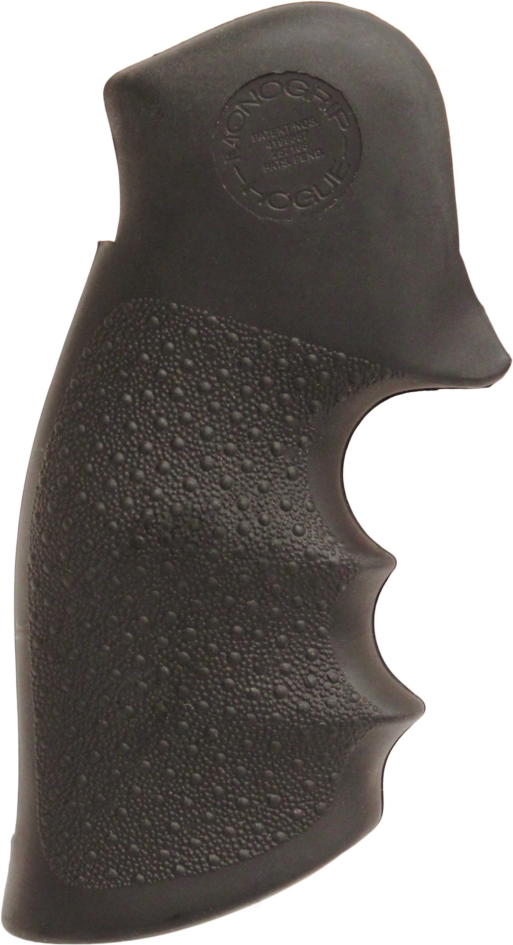 Hogue Rubber Grip With Finger Grooves Taurus Medium & Large Frame Square Butt Durable Synthetic Cobblestone
