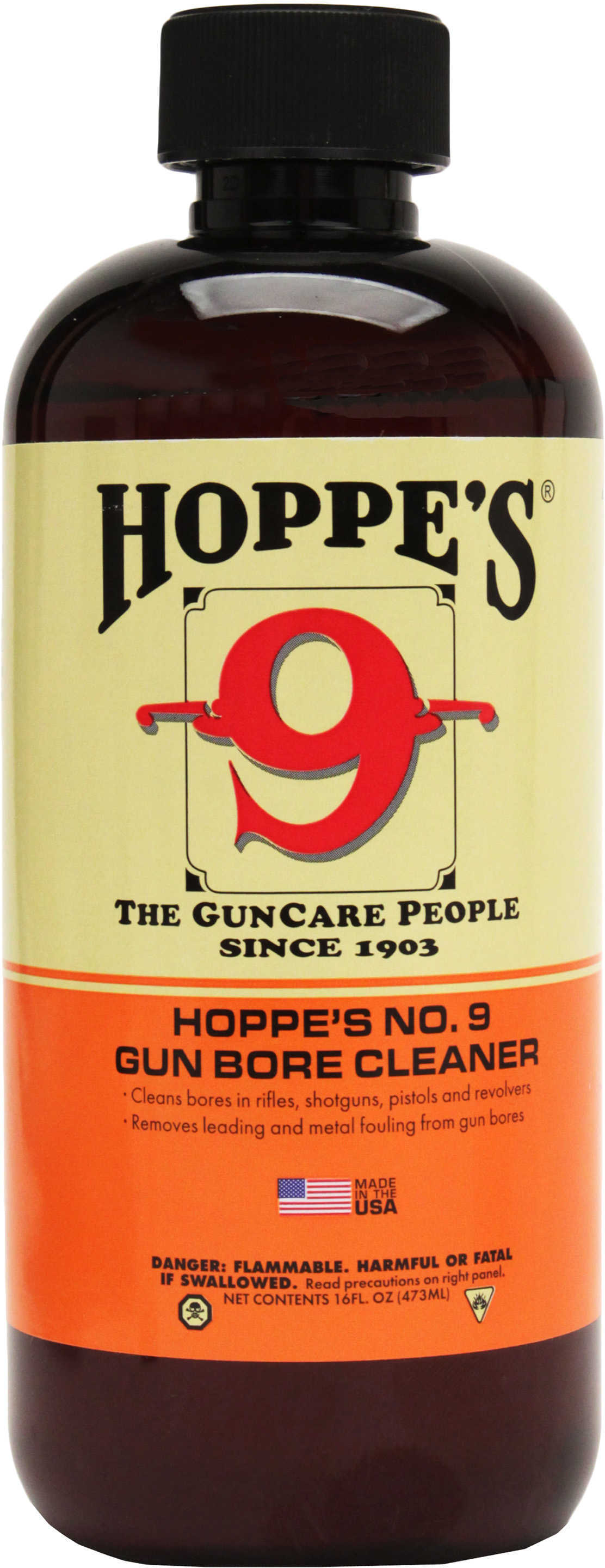 Hoppes Famous No. 9 Solvent - Pint Remains The Best-Known Remover Of Powder Lead Metal Fouling & Rust Quick Super-