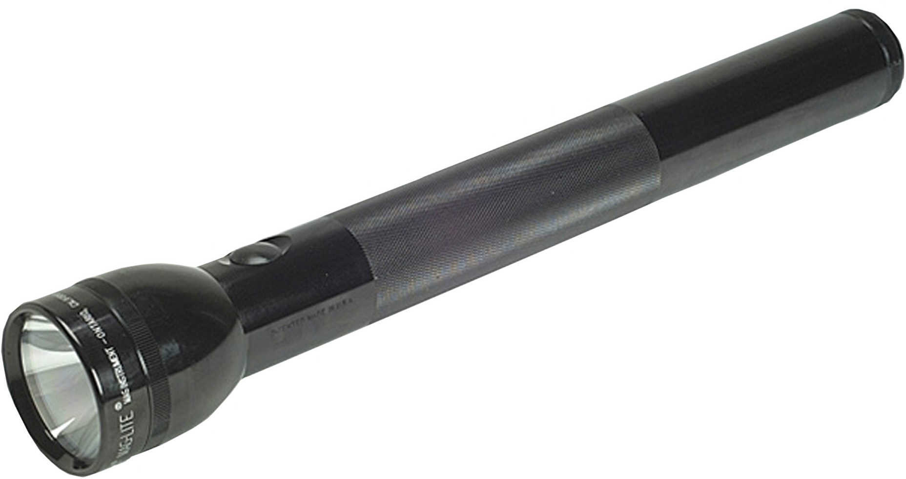 Mag 4 D-Cell Flashlight Black - Hang Pack High-intensity Krypton Light Beam 1/2 Turn Cam Action Focus Self-Cleaning