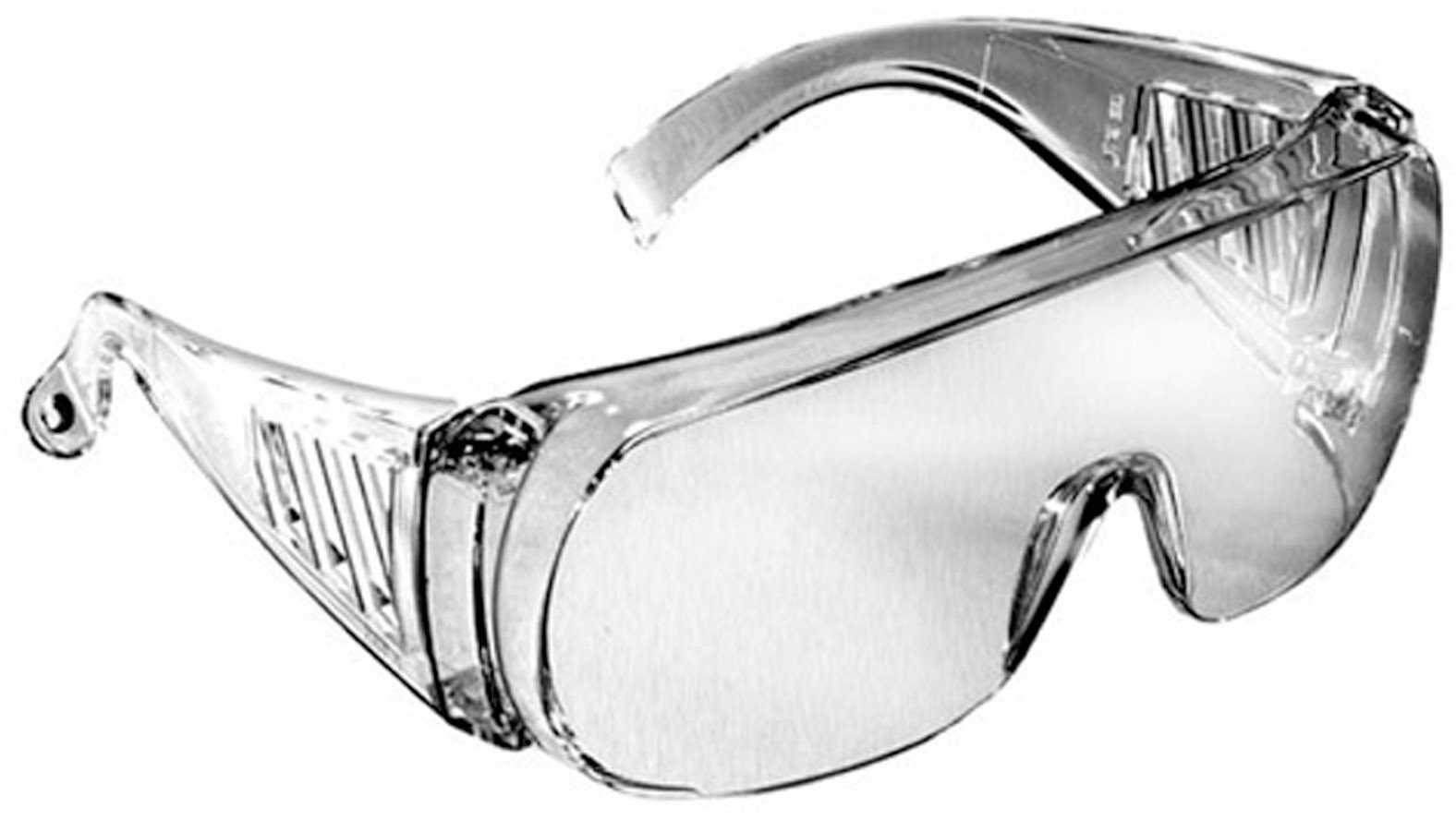 COveralls Shooting Glasses Clear Lens Designed To Be Worn Over Prescription - Side Ventilation Ports For Better