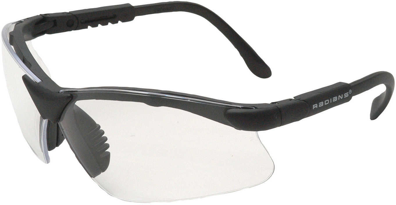 Revelation Shooting Glasses Clear Lenses Angle & Temple Length adjustments - Wraparound Coverage Side-Shield prot