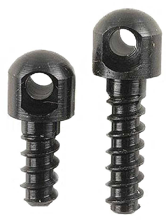Uncle Mikes 115 RGS Set Of One Each: 1/2" Wood Screw Fore End Base & 3/4" Rear With White Spacer Only