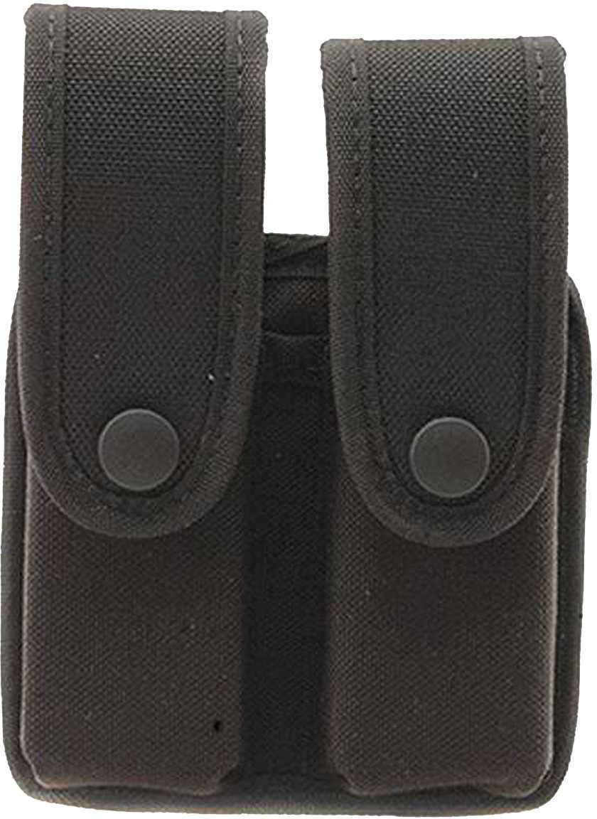 Uncle Mikes Fitted Pistol Mag Case With Protective Insert - Flap Kodra Divided For Large Frame Glock & HK Mags