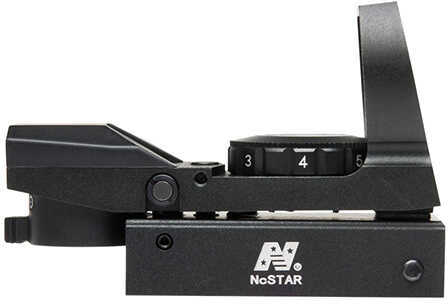 NCStar D4B Reflex Optic 1x 24x34mm 3 MOA Illuminated 4 Pattern Red CR2032 Lithium Black Anodized