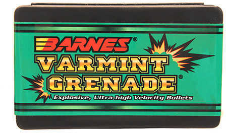 Barnes Bullets 30170 Varmint Grenade 22 Hornet .224 Flat Base Hollow Point 100 Box