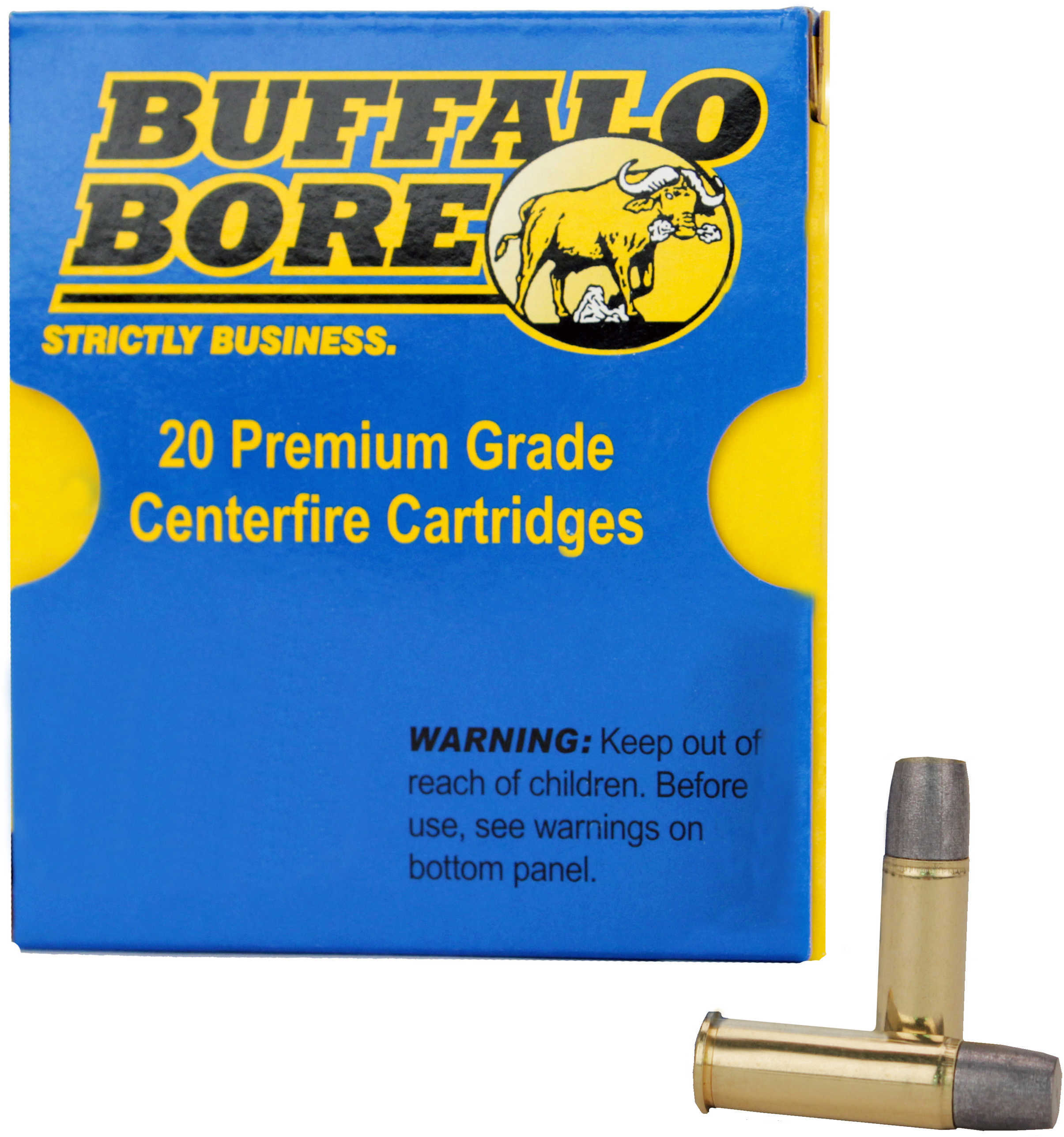 44 Rem Mag 340 Grain Lead 20 Rounds Buffalo Bore Ammunition Magnum