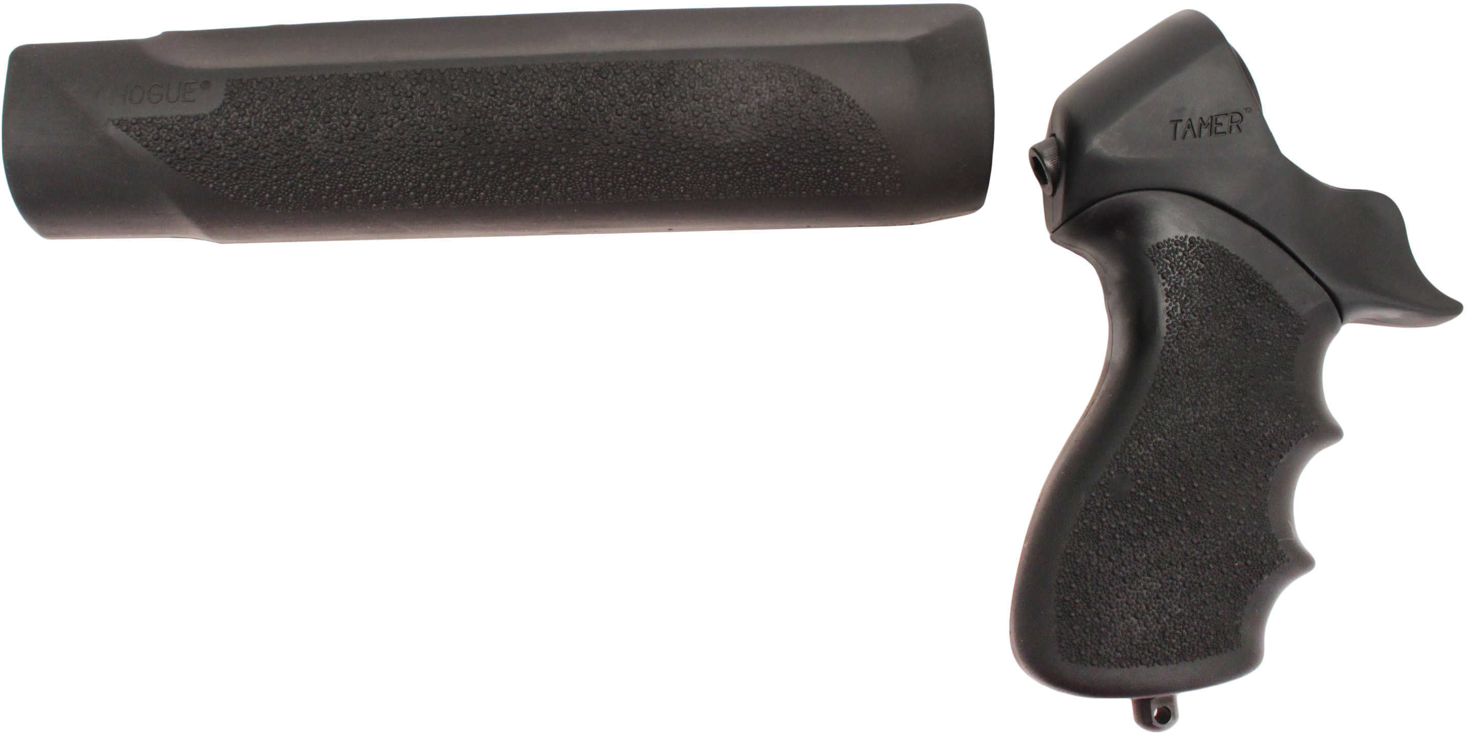 Hogue 05015 OverMolded Tamer Shotgun Pistol Grip/Forend Mossberg 500 Rubber Black
