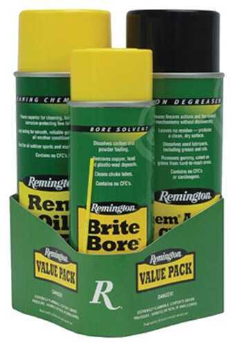 Remington Oil Brite Bore Action Cleaner 3 Pk 10Oz-6Oz