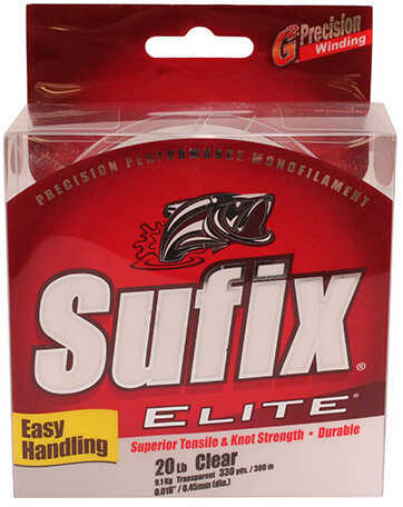 Sufix Elite Line 330Yd 20# Clear Md#: 661-120