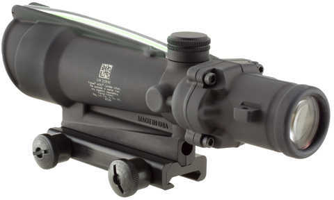 Trijicon 100161 ACOG 3.5x 35mm Obj 28.9 ft @ 100 yds FOV Black Matte Finish Dual Illuminated Crosshair 308 Ballistic Gre