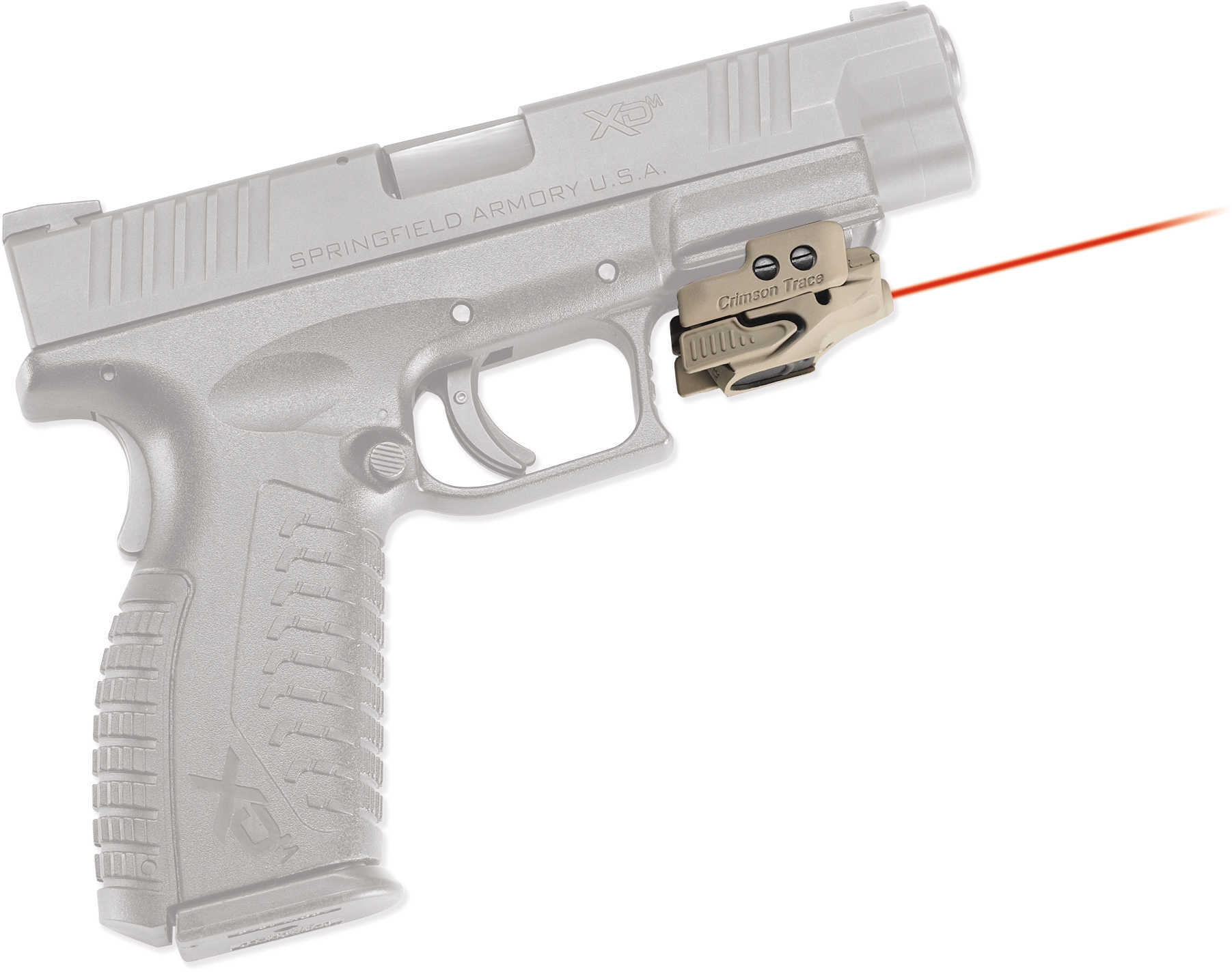 Crimson Trace Cmr201ctan Rail Master Red Laser Universal W/accessory Trigger Guard Tan Cerakote