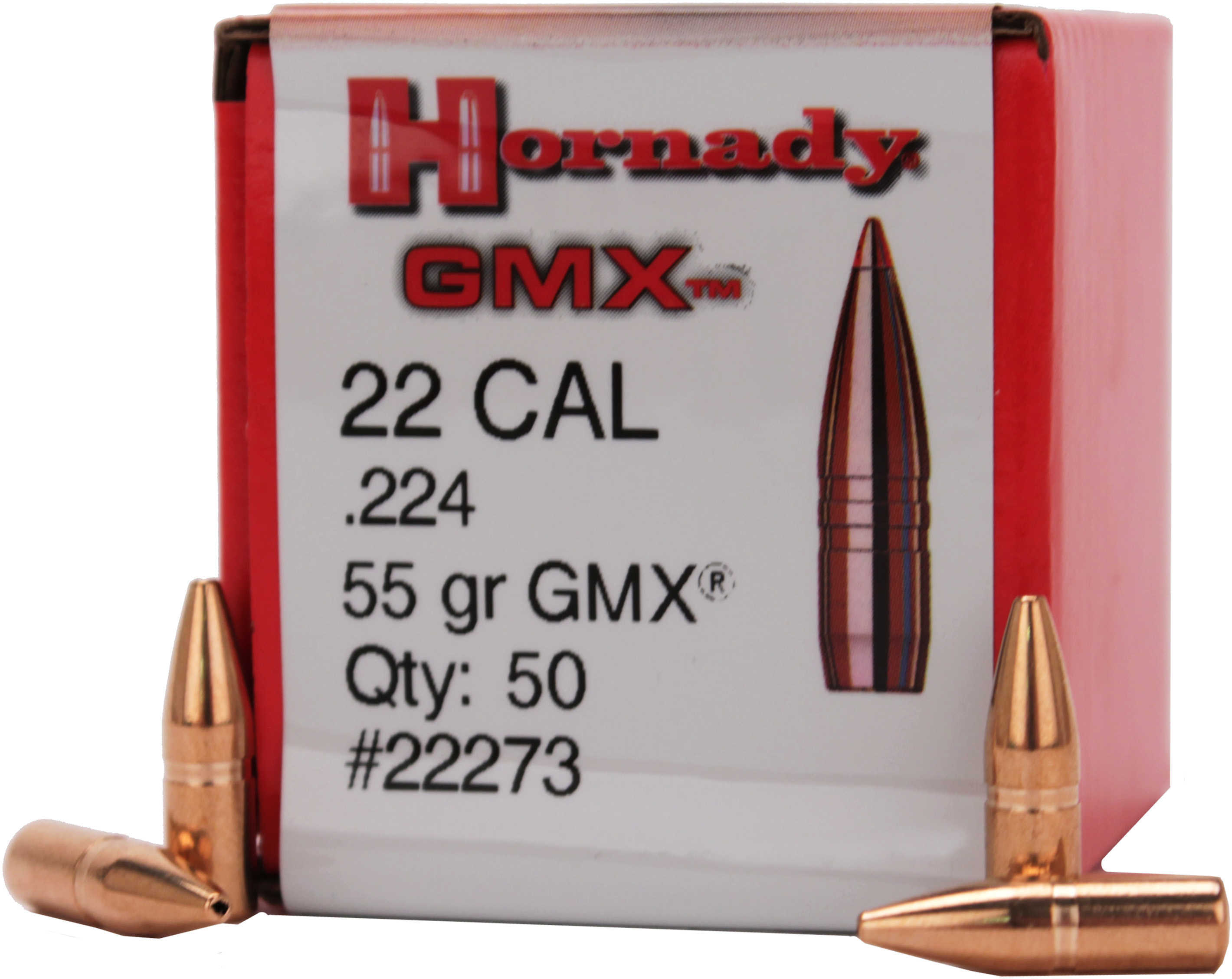 Hornady 22 Caliber 224 GMX 50 Bullets Per Box