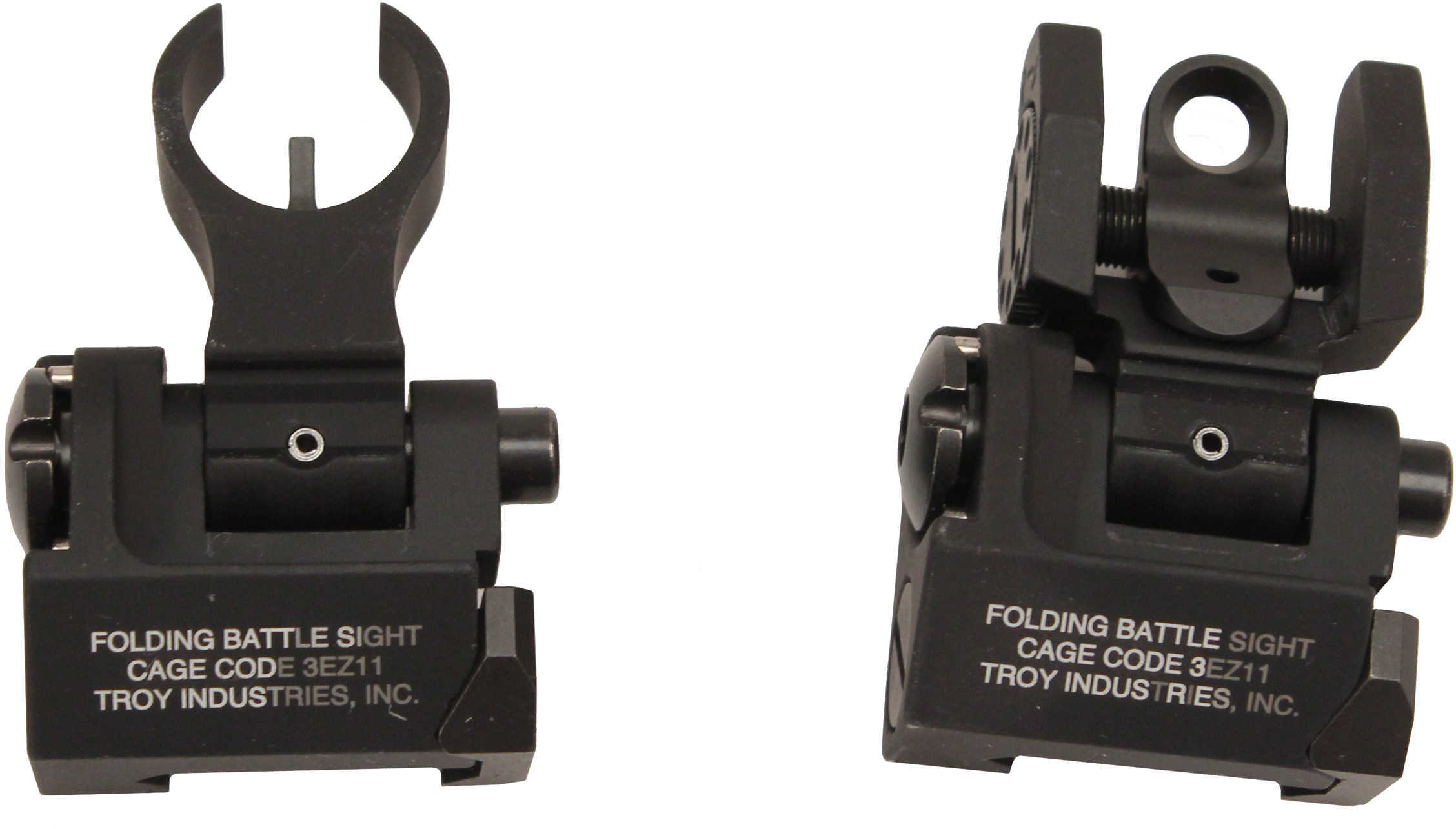 AR-15 Troy Industries Micro Front & Rear Folding Sights Black