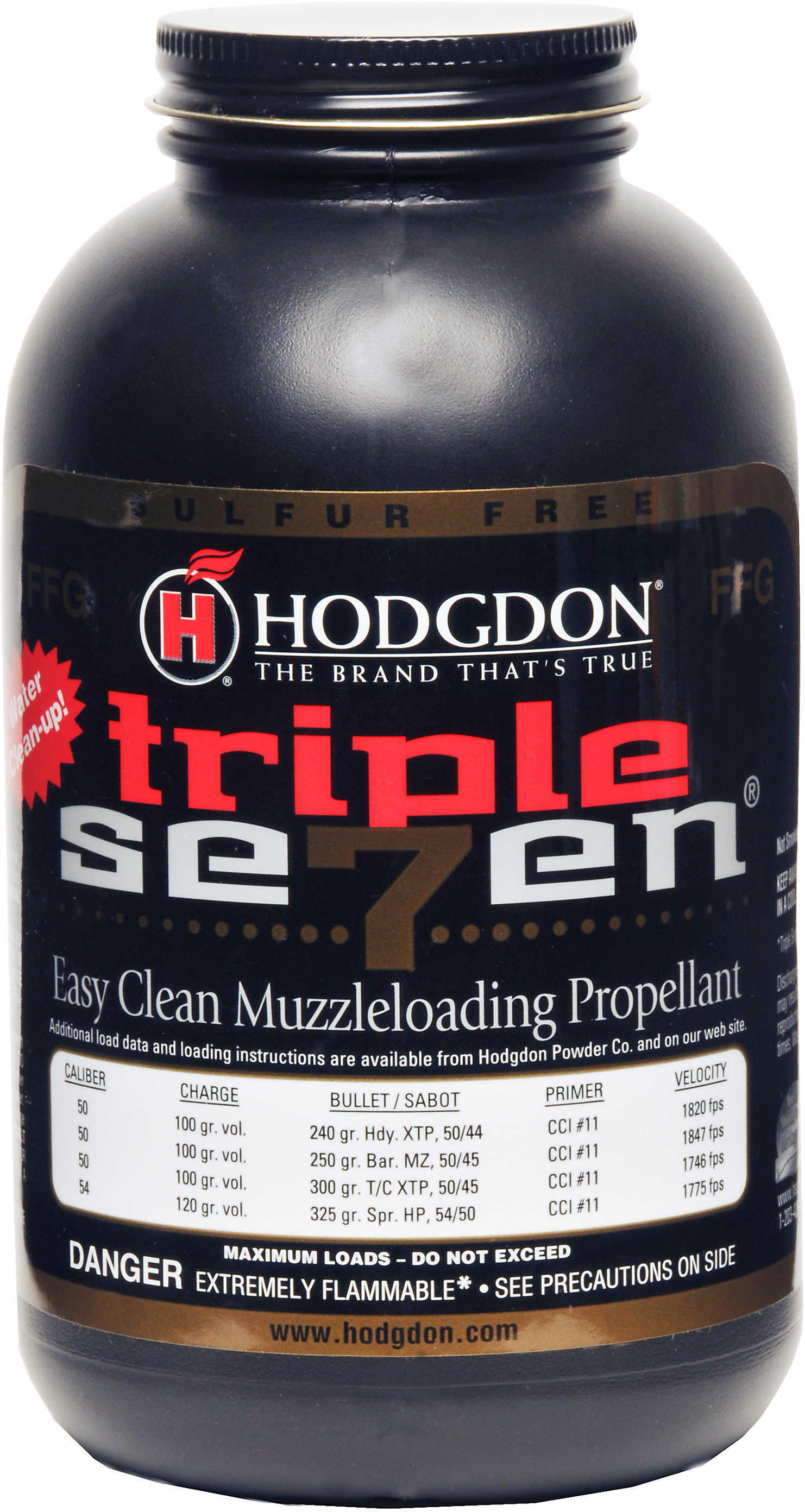 Hodgdon Triple Seven Powder FFG 1 lb. HAZMAT Model: T72