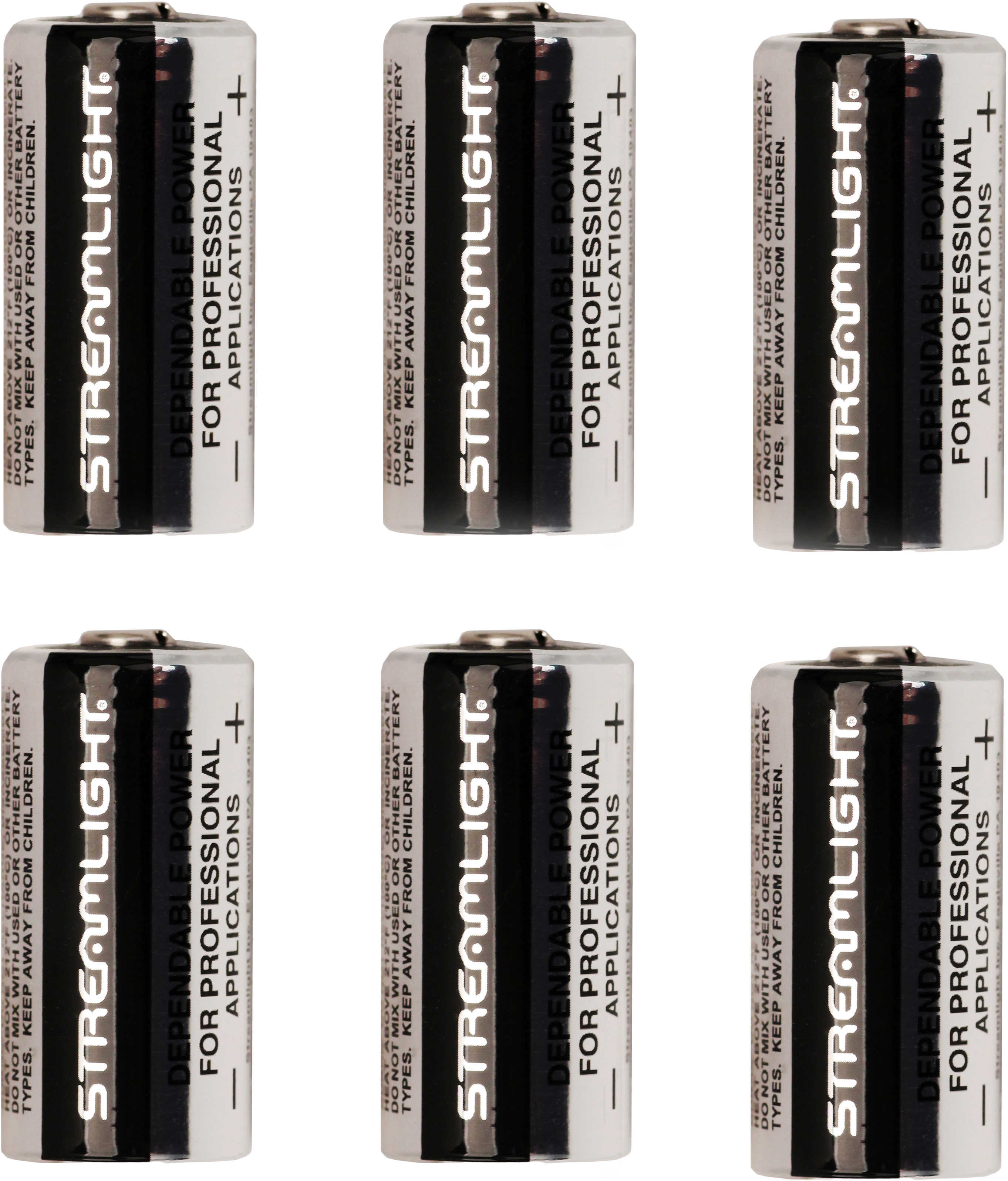 Streamlight 85180 Battery Cr123A 3V Lithium 6 Per Pack