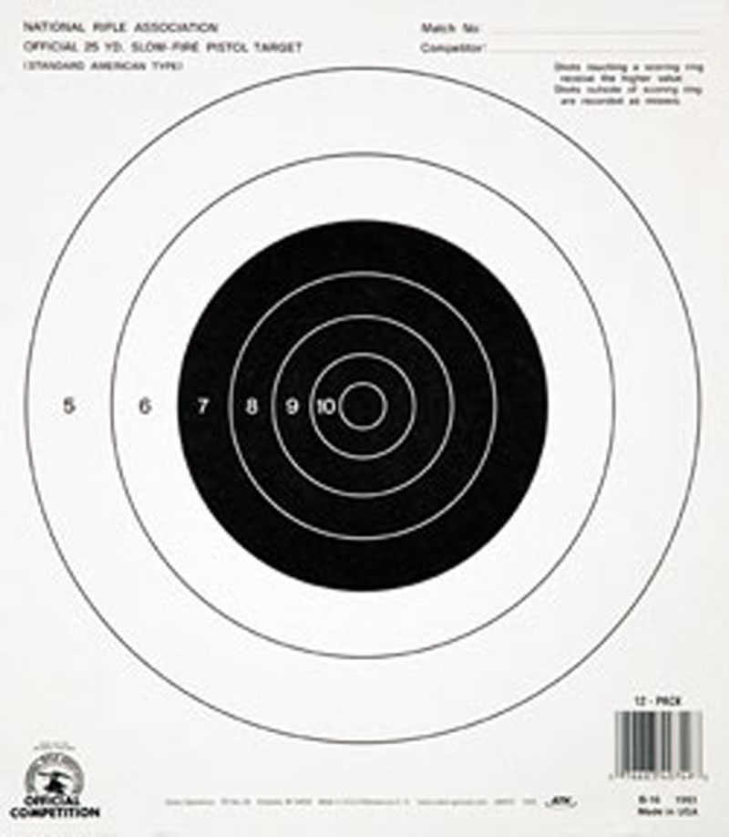 Champion Traps & Targets NRA B16 25Yd Pistol Slowfire 100/Pack 40722