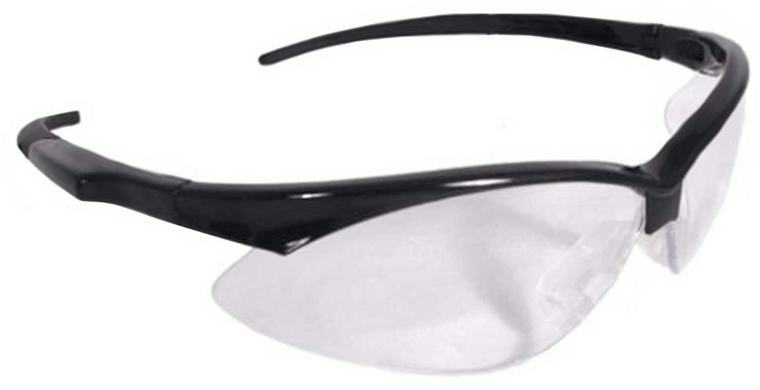 Radians Outback Glasses Black Frame Clear Lens With Cord OB0110CS