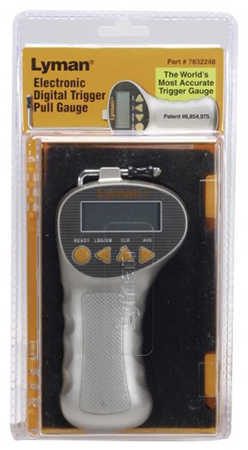 Lyman Digital Trigger Pull Gauge Tool Measures 0-12lb 1/10 oz. Accuracy Zippered Case Gray Polymer Handle 7832248