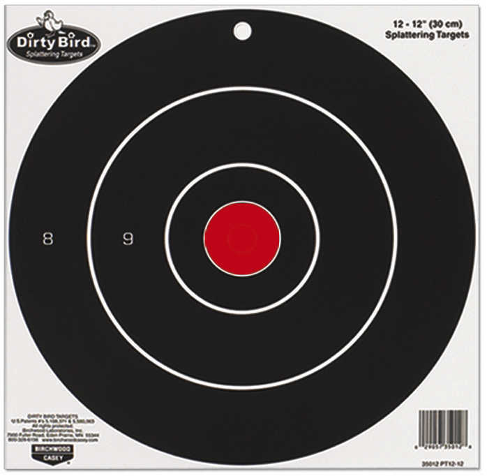 Birchwood Casey Dirty Bird PT12-12 Target 12 Bullseye 12/Pack 35012