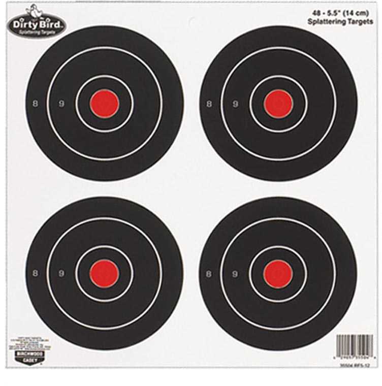 Birchwood Casey Dirty Bird Rf5-12 Target 5.5" Bullseye 12/Pack 35504