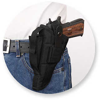 Bulldog Extreme Hip Holster Black RH/LH Compacts 3 to 4 in. with Oversized Mag Model: FSN-33