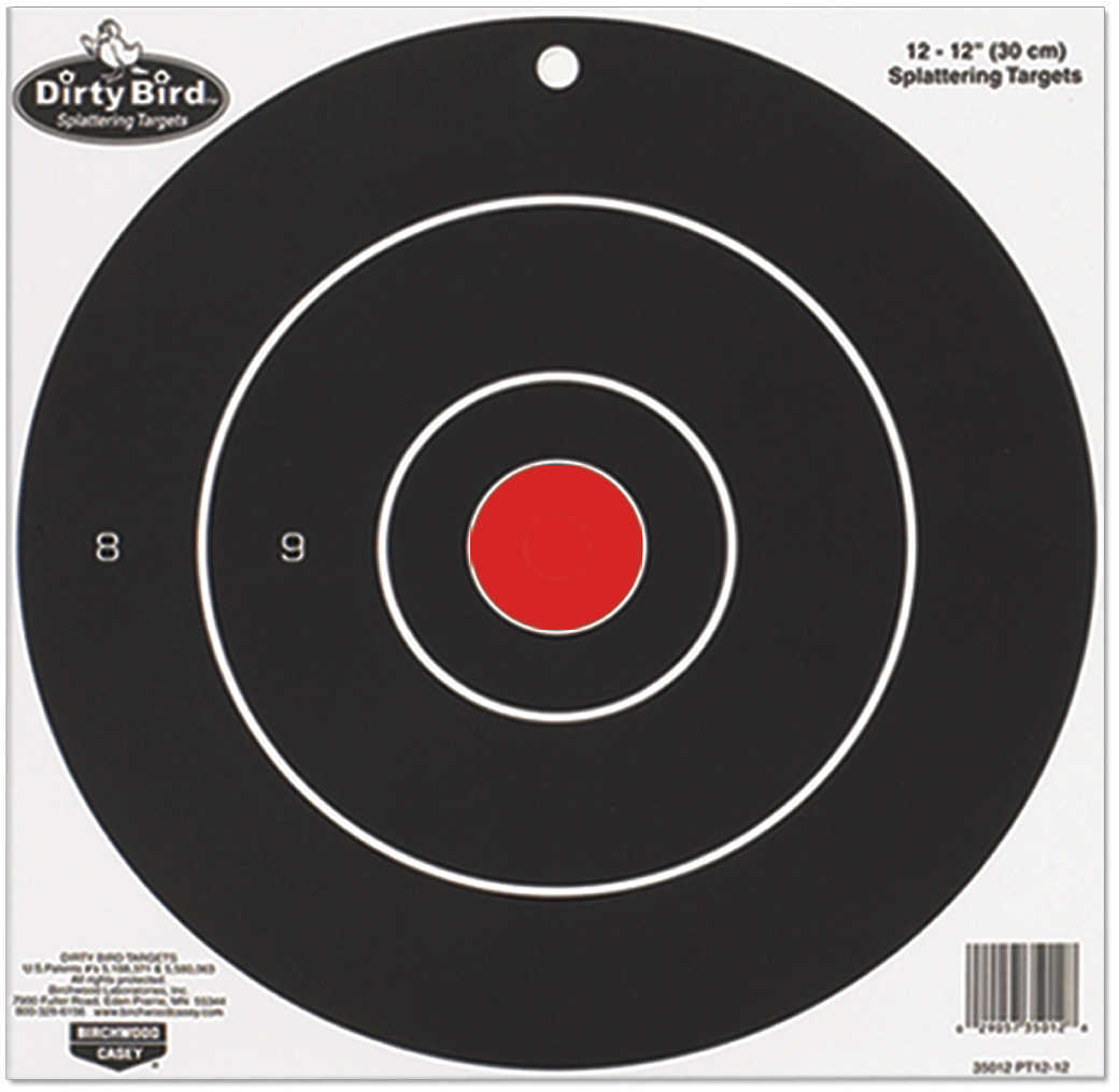 Birchwood Casey Dirty Bird PT8-25 Target 8" Bullseye 25/Pack 35825