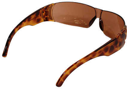 Howard Leight W300 Women's Safety Glasses Tortoise Shell Frame Dusty Rose Lens R-01705