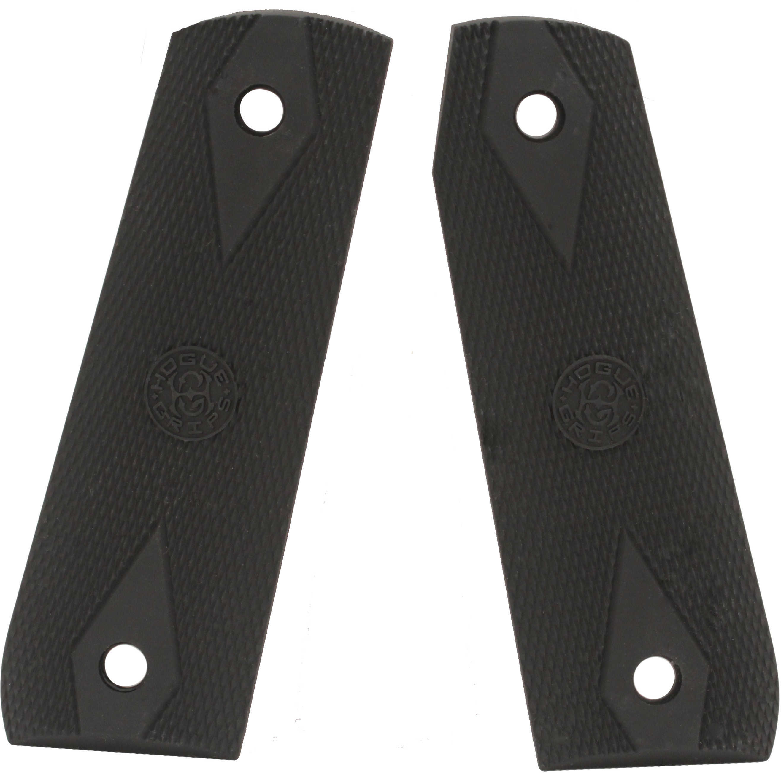 Hogue 82090 Ruger® 22/45 Rp Rubber Grip Panels Checkered W/Diamonds Black