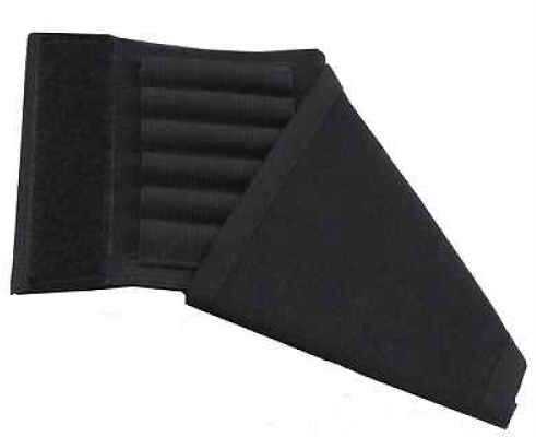 Uncle Mikes 88482 Buttstock Shell Holder Flap Style 6 Rifle Rounds Nylon Black