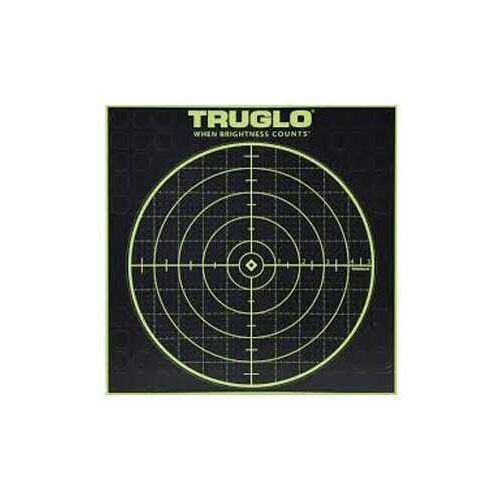Truglo TG10A6 Tru-See Self-Adhesive Paper 12" x 12" Bullseye Black/Green 6 Pack
