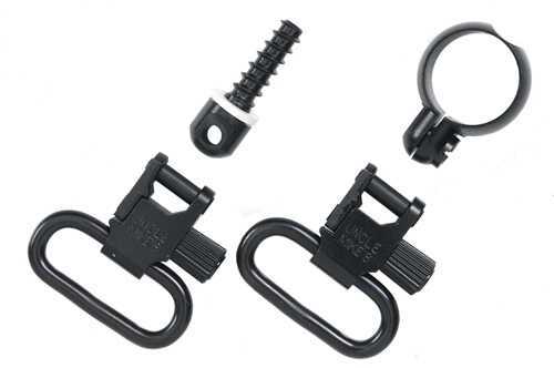 Uncle Mikes 1" Black Quick Detach Sling Swivels For Most .22 Caliber Rifles Md: 13412