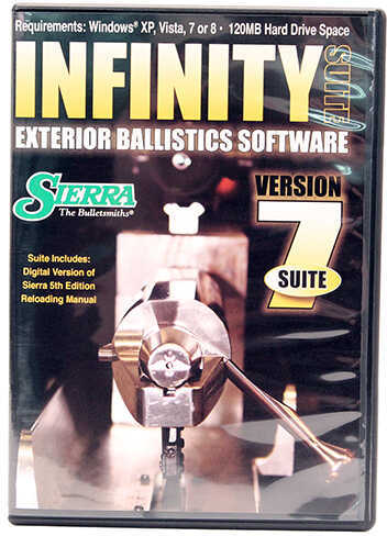 Infinity Suite Ver.7 Exterior Ballistic Software & Reloading Man.