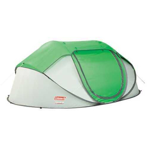 Coleman Popup 4 Tent 9.25x6.5 Foot Green/Lght Gry 2000014782