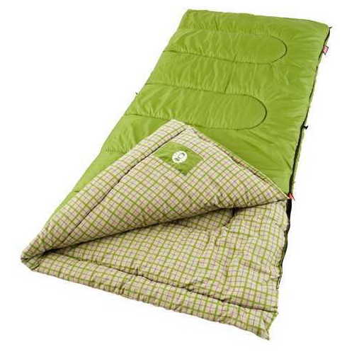 Coleman Green Valley 75x33 Inch Rectangle Sleeping Bag